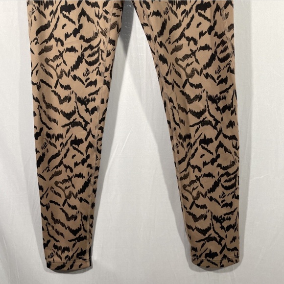NWT Zella [ Small ] High Waist Studio‎ Lite Mesh Ankle Leggings in Tan Zebra - Picture 9 of 12